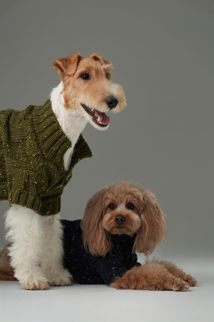 GLACIER PET SWEATER - NAVY